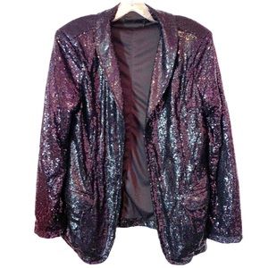 Black Sequins Blazer